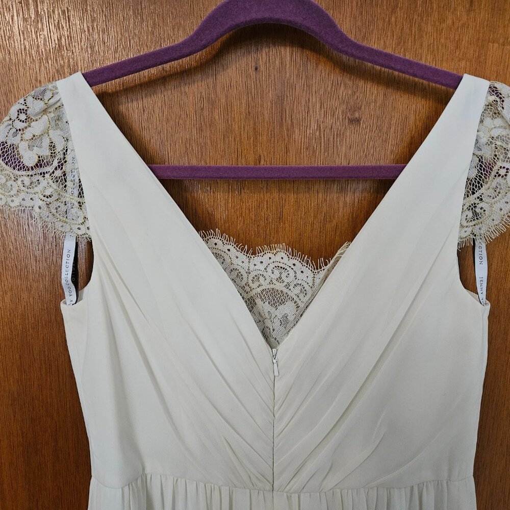 BHLDN by Anthropologie Jenny Yoo Evangeline Wedding Gown - size 8 - Picture 6 of 13